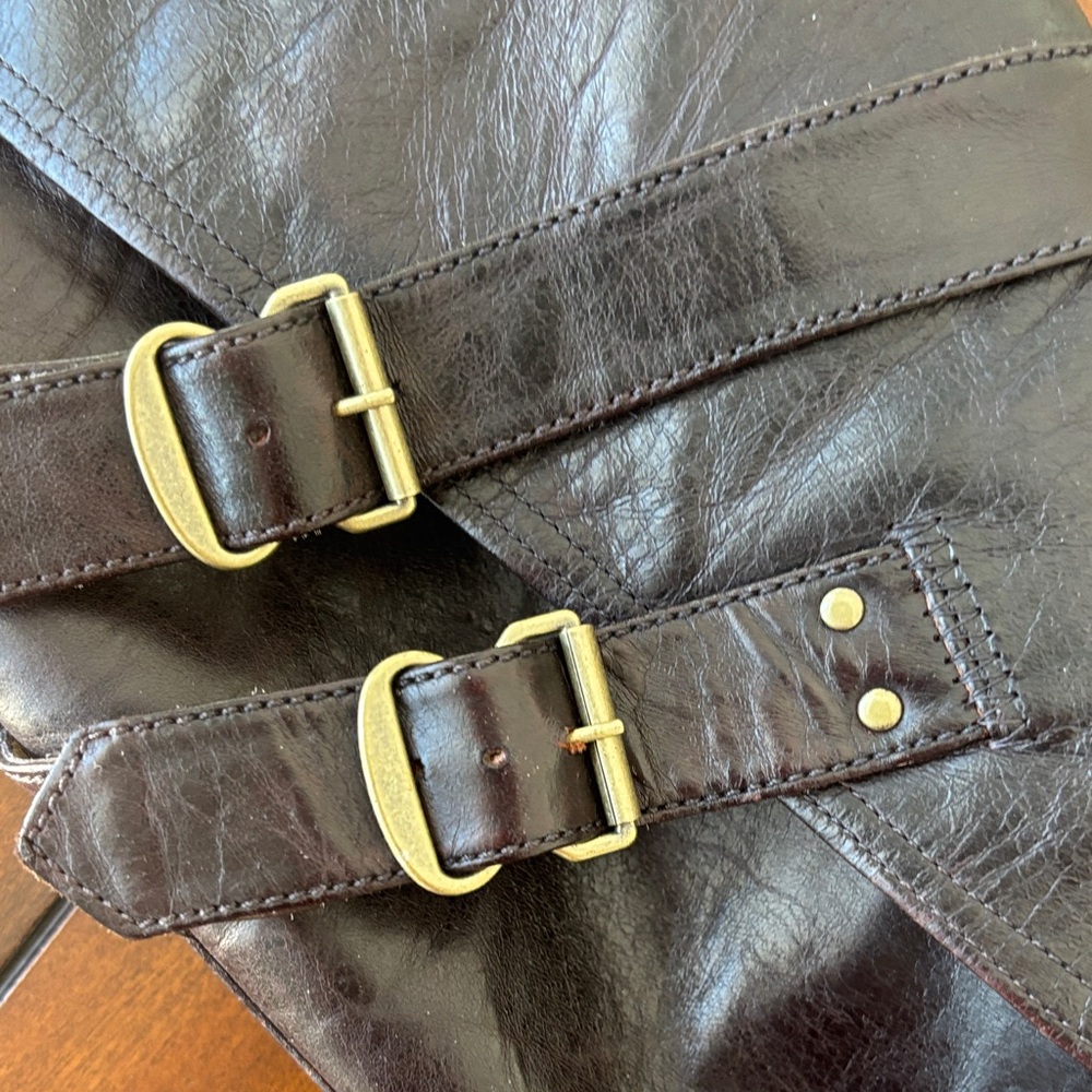 Timberland Chocolate Heeled Boots with Straps - Picture 6 of 9